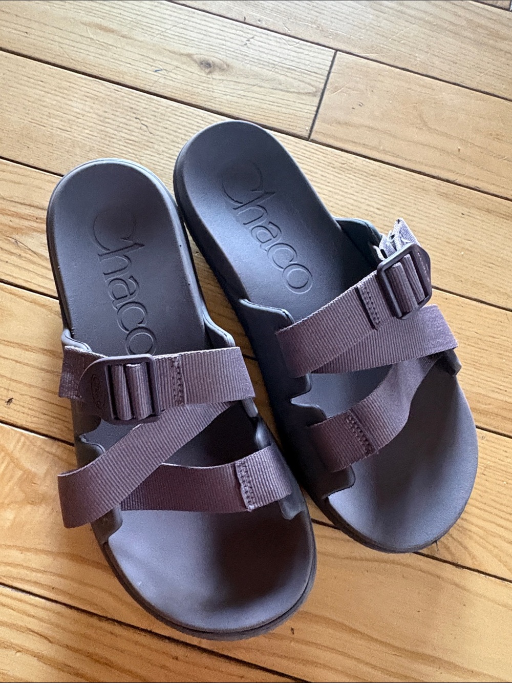 Chaco Purple Slide Sandals with Dual Adjustable Straps